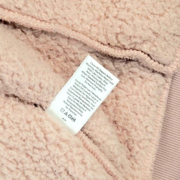 Womens plus 1X Time and Tru winter super cozy pink plush sherpa full zipper vest - Picture 12 of 12